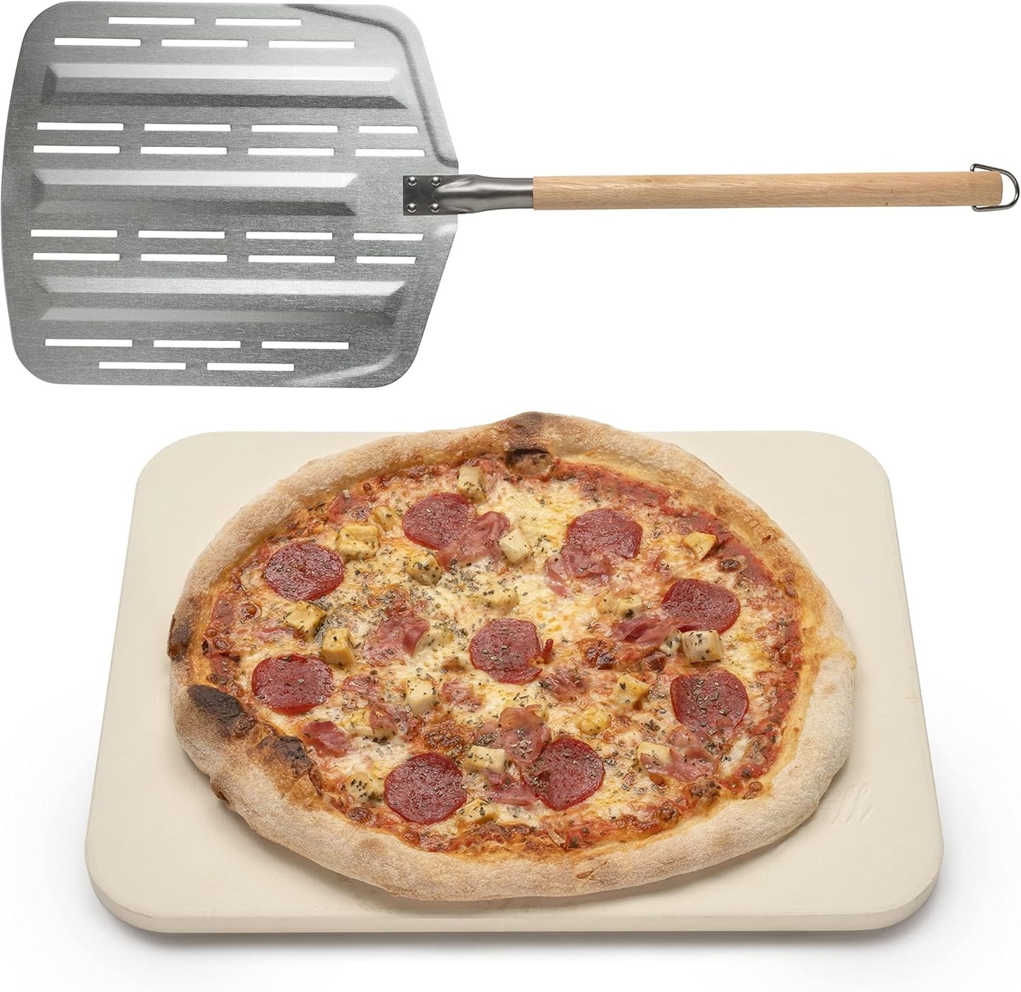 HANS GRILL Pizza Stone PRO XL Set