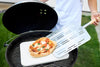 Hans Grill Pizza Stone PRO XL Baking Stone For Pizzas use in Oven, Grill or BBQ FREE Long Handled Anodised Aluminium Pizza Peel | Rectangular Stone 15 x 12&quot; Inches | For Pies, Pastry, Bread, Calzone