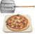 Hans Grill Pizza Stone PRO XL Baking Stone For Pizzas use in Oven, Grill or BBQ FREE Long Handled Anodised Aluminium Pizza Peel | Rectangular Stone 15 x 12" Inches | For Pies, Pastry, Bread, Calzone