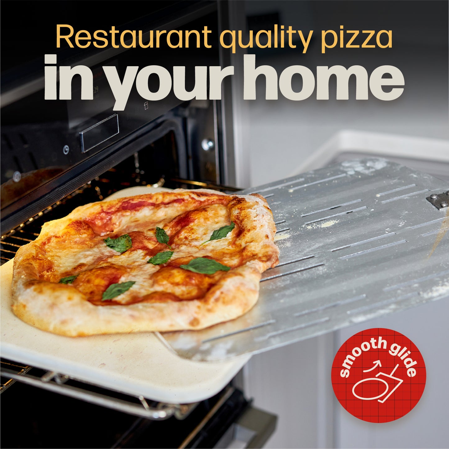 Hans Grill PRO Pizza Peel (Perforated, Non-Stick, 12"+)