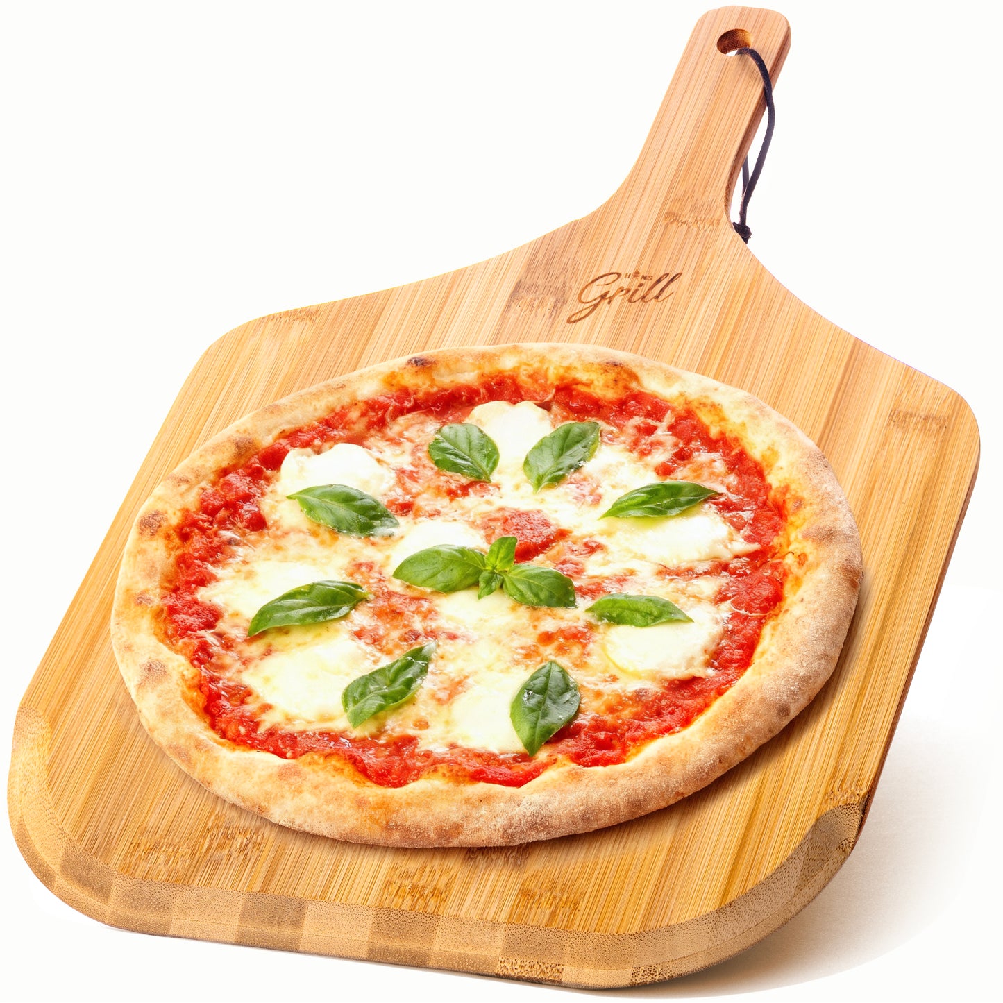 HANS GRILL Wooden Pizza Peel 12 Inch