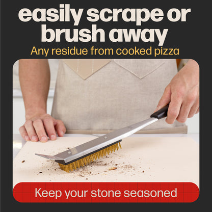 Hans Grill PRO Cleaning Brush + Scraper (17")