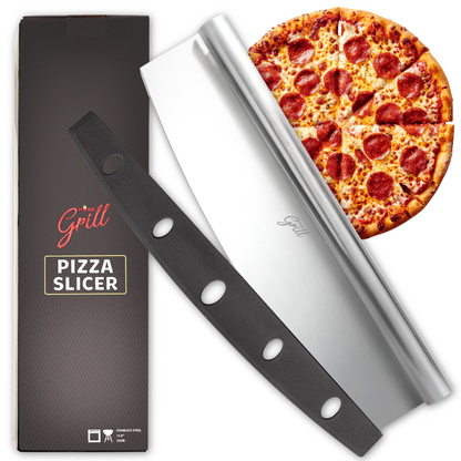 HANS GRILL Pizza Cutter Rocker Blade 14 Inch