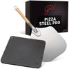 Pizza Steel PRO by Hans Grill | XL (1/4&quot; Thick) Square Conductive Metal Baking Sheet for Cooking Pizzas in Oven and BBQ | Bake and Grill Bread and Calzone