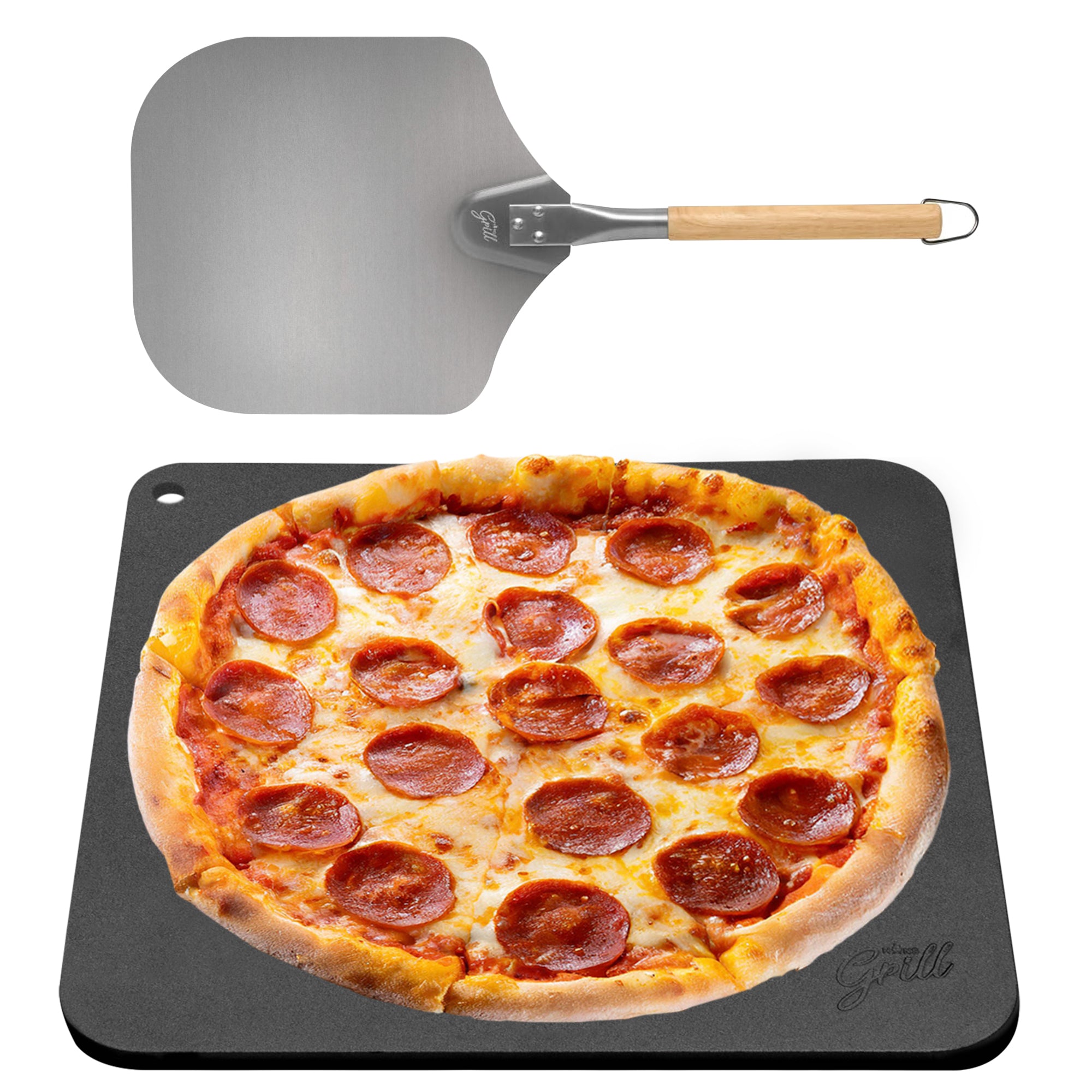 Pizza Steel PRO by Hans Grill | XL (1/4&quot; Thick) Square Conductive Metal Baking Sheet for Cooking Pizzas in Oven and BBQ | Bake and Grill Bread and Calzone