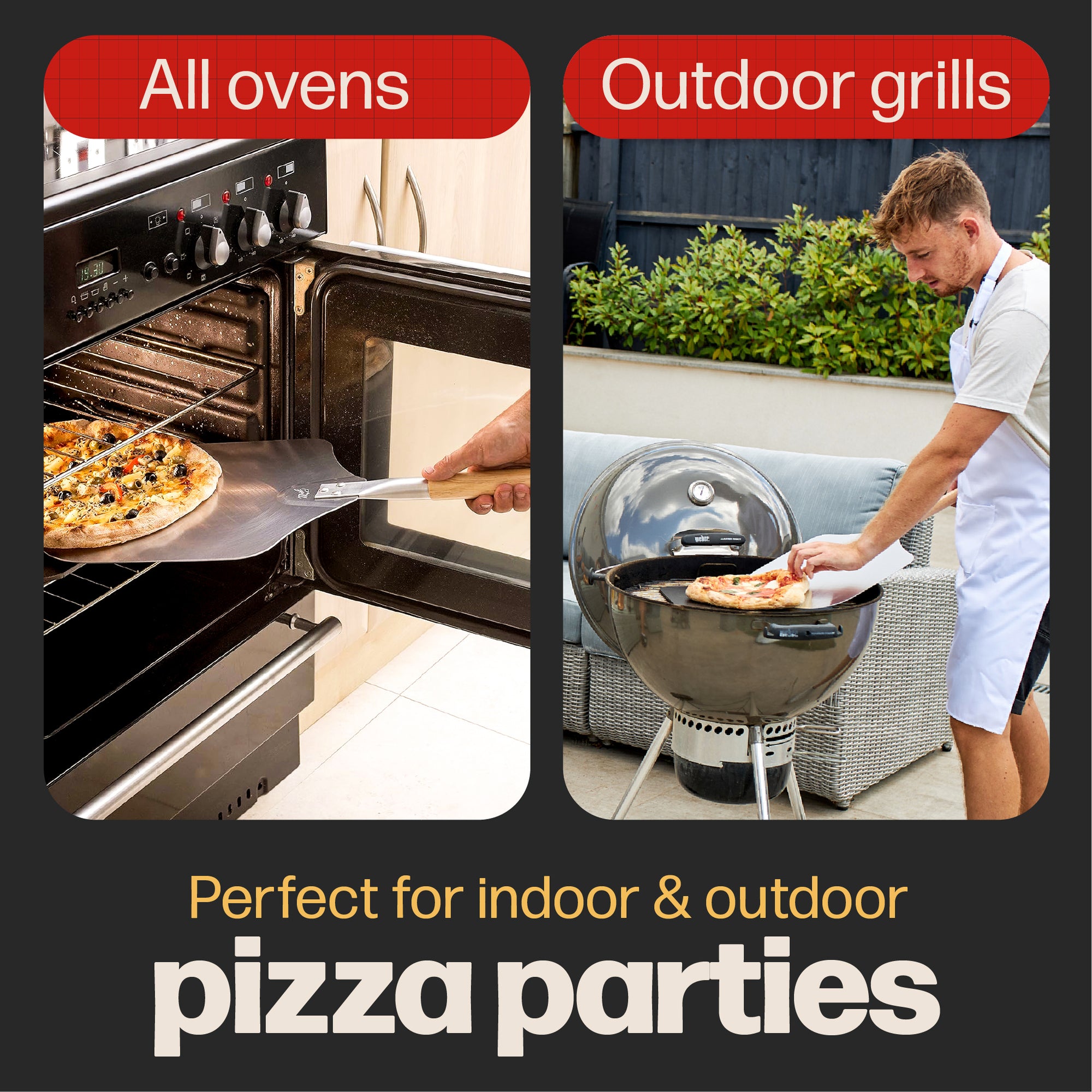 Pizza Steel PRO by Hans Grill | XL (1/4&quot; Thick) Square Conductive Metal Baking Sheet for Cooking Pizzas in Oven and BBQ | Bake and Grill Bread and Calzone