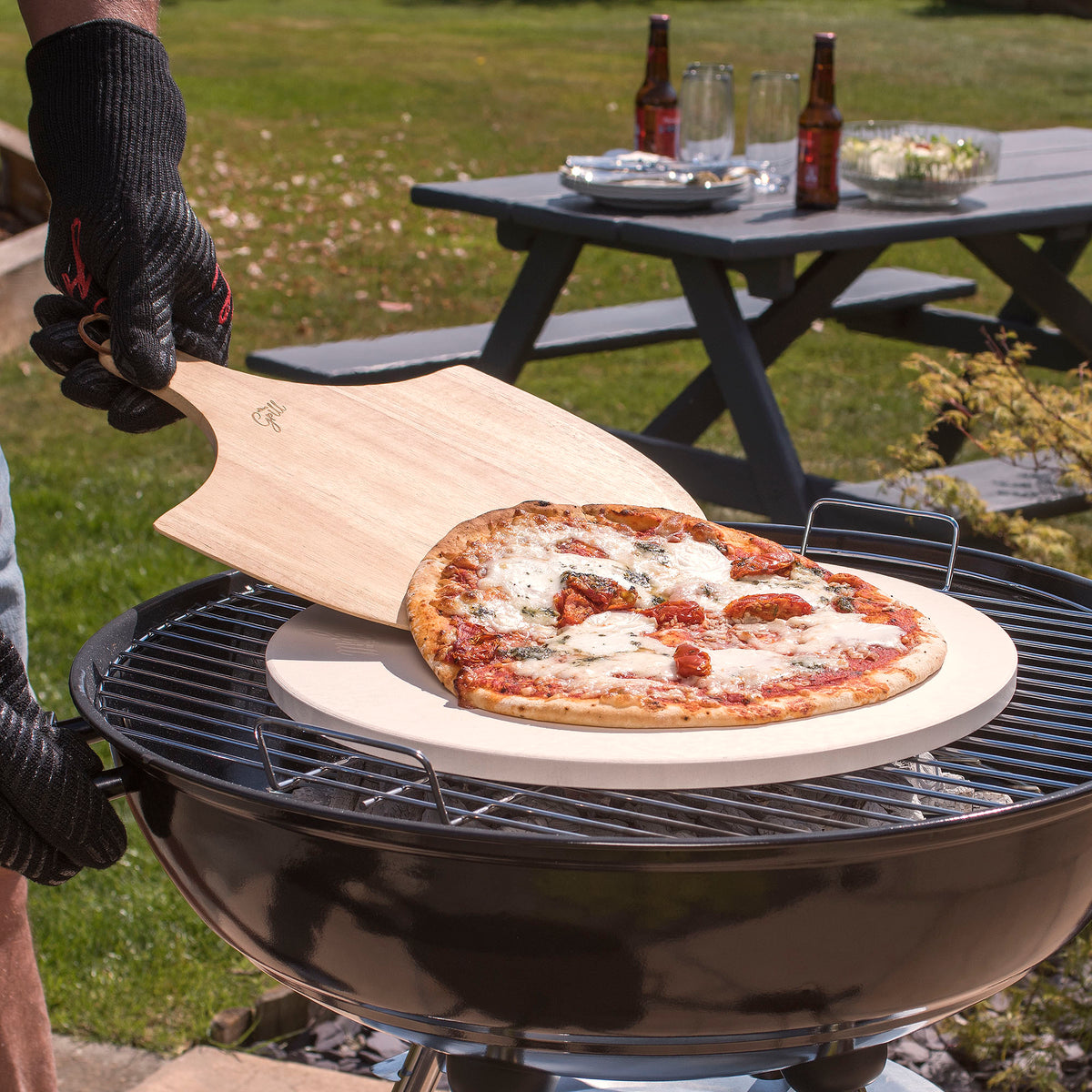 Circular Pizza Stone Hans Grill